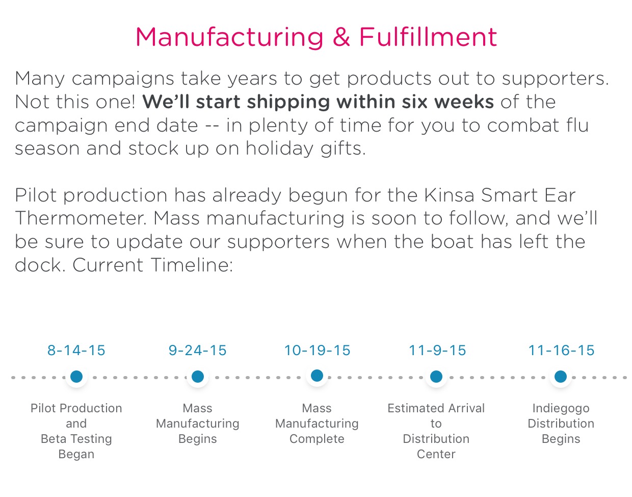 Kinsa Smart Ear Thermometer Indiegogo